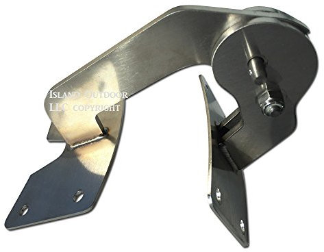 UDS Stainless Lid Hinge Kit, Ugly Drum Smoker Mod Parts - Stainless - Quick release Y