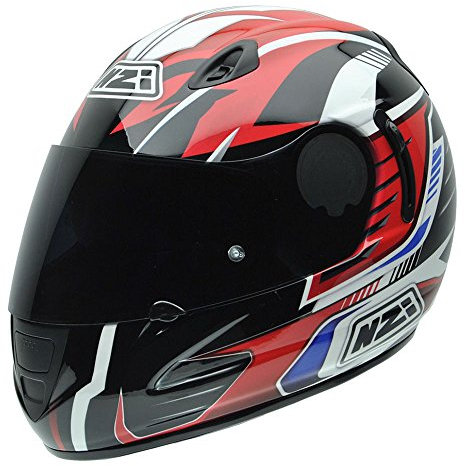 NZI Premium S Graphics Arrows Motorradhelm, Weiß/Rot/Grün/Blau, 58-59 cm