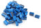 sourcing map 50 Stück 3 Pin 5 mm Pitch Leiterplatte Screw Terminal Block 12A 300V Blau