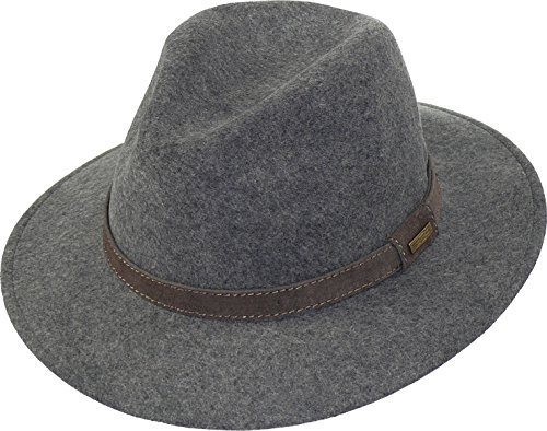 Harrys-Collection Rollbarer Hut in 3 Farben, Kopfgröße:59, Farben:grau