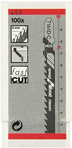 BOSCH 100 Stichsägeblätter T 144 D-C Classic, 2608663477