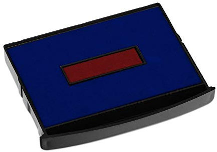 COLOP 107789 Ersatzstempelkissen E/2600, blau/rot