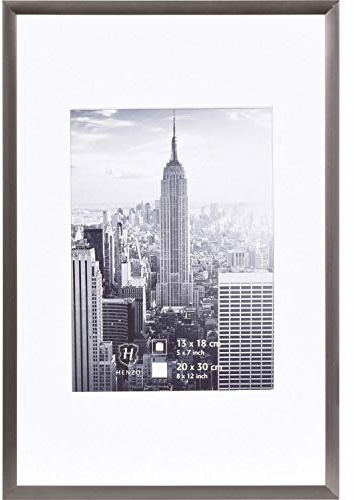 Henzo Bilderrahmen Manhattan - Aluminium - Bildformat 20x30 cm - DunkelSilber
