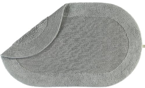 RHOMTUFT Badteppich oval Exquisit Kiesel - 85 80x160 cm