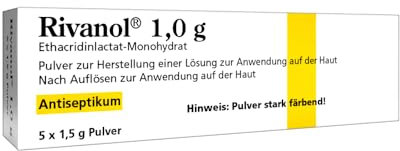 Rivanol Pulver zur antiseptischen Spülung von Wunden und Körperhöhlen 5 Stück