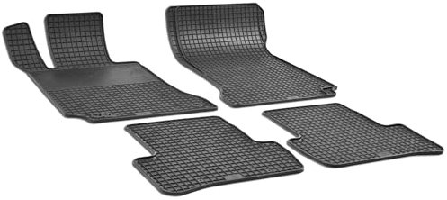 WALSER DirtGuard Gummi Fussmatten Auto für Mercedes-Benz C-Klasse (W204/S204) 2007-2015, 100% passgenaue Auto Fußmatten, robuste Universal Fußmatte Auto