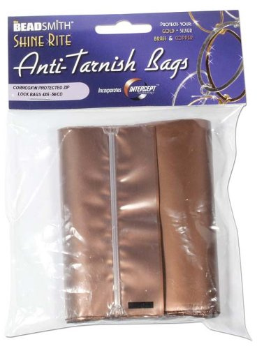 Shine Rite Anti-Tarnish Self Sealing Plastic Bags 4 x 4 Inches (10 Bags)