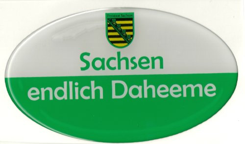 Auto Aufkleber Motiv Auswahl möglich Sachsen endlich Daheeme 12x7cm