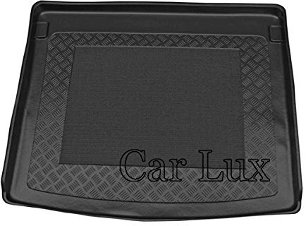 Car Lux AR02019 - Alfombra Bandeja Protector Cubeta Maletero para Caddy Trendline