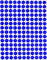 Klebepunkte Blau 10 mm runde Sticker - Größe 1 cm Aufkleber 2100 Vorteilspack von Royal Green
