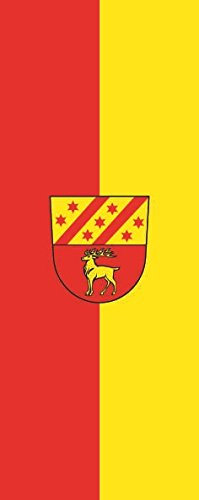 U24 Fahne Flagge Bingen (Baden-Württemberg) im Hochformat Premiumqualität 150 x 500 cm