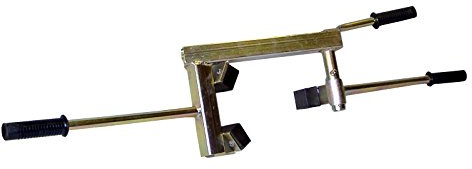 Palisaden-Versetzzange – 150 kg Tragkraft – 0-200 mm Greifweite – Für Beton- & Holzpalisaden (Rund & Eckig) – Dicht an dicht verlegen – Verzinktes 2-Mann Hebewerkzeug