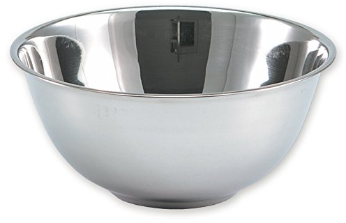 SSW Schüssel aus rostfreiem Edelstahl hergestellt, pflegeleicht, innen und außen poliert, Durchmesser: 24 cm, 465124, Silber