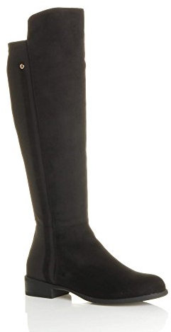 AJVANI low heel stretch zip riding smart calf knee boots size 3 36