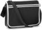 Schultertasche im Retro-Stil Black/White