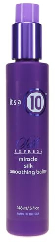 It's a 10 Haircare - Miracle Silk Express Smoothing Balm, Reduce Frizz, Lightweight, Silky Hair, Natural Ingredients, 148ml