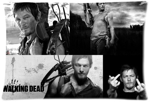 Custom Daryl Dixon The Walking Dead Pillowcase Standard Size Design Cotton Pillow Case