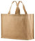 Set 3 Borse in Juta Naturale 40 x 30h x 15, con interno cerato