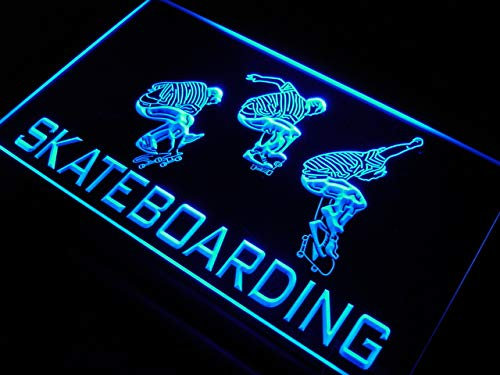 ADVPRO s216-b Skateboarding Jump Sport Skate Neon Light Sign Barlicht Neonlicht Lichtwerbung