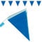 Goodymax® Wimpelkette 10 m Blau - viele weitere Farben & Farbkombinationen zur Auswahl