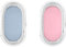 Dudu N Girlie Moses Basket Fitted Sheets Set - 100% Jersey Cotton Bassinet Size Newborn Hypoallergenic Breathable Easy Care Soft Fitted Sheet For Baby Bassinet (Pack of 2, Blue & Pink)