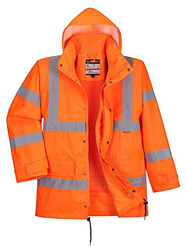 Portwest Clothing Rt63 Interactive High Visibility, Waterproof and Breathable Jacket (pack of 1)