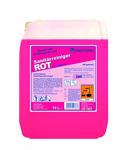 Sanitärreiniger Dreiturm Rot 10 L