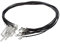 Wadoy 10 x Collier en cuir noir pendentif cordon + Fermoir