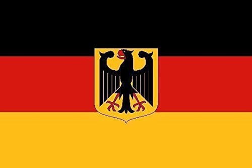 U24 Fahne Flagge Deutschland mit Adler Bootsflagge Premiumqualität 50 x 75 cm