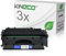 Kineco 3 Toner kompatibel mit HP CF280X 80X Laserjet Pro 400 M401dn, M401dw, MFP M425dn, M425dw - Schwarz je 6.900 Seiten