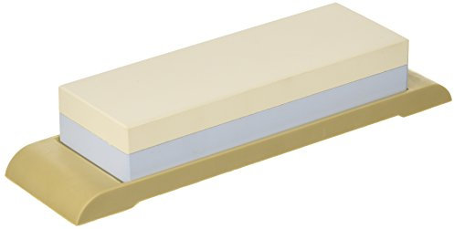 SUEHIRO - Pietra per frusta da cucina su entrambi i lati, 3000 / # 1000 totale in gomma con tavolo SKG-27 (importazione giapponese)