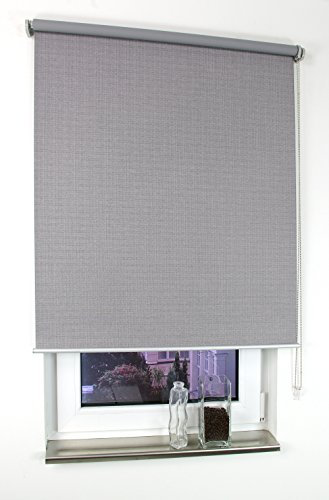 Liedeco Rollo Struktur Verdunkelung, Seitenzugrollo, Länge 175 cm grau, 62 cm x 175 cm (B x L)