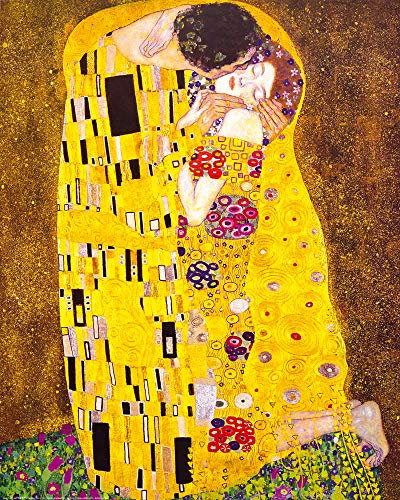 1art1 Gustav Klimt Poster Der Kuss, 1908 Kunstdruck Bild 50x40 cm