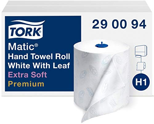Tork 290094 Premium Extra suave de papel toalla de mano Rollo, Blanco (Pack de 6)