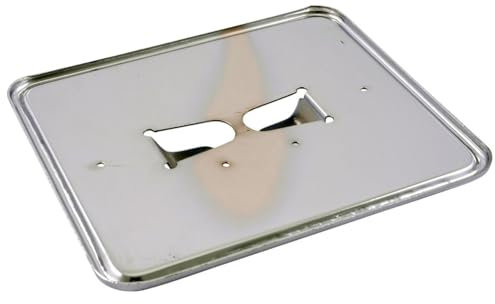 Kennzeichenhalter Platte in Chrom 145x125 mm