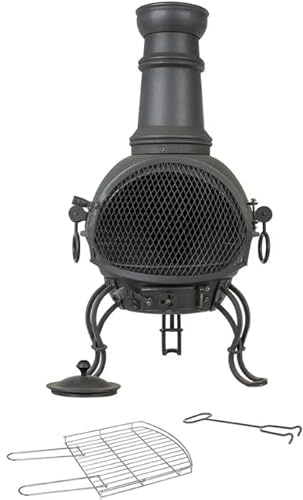 La Hacienda Medium Steel Chimenea Black