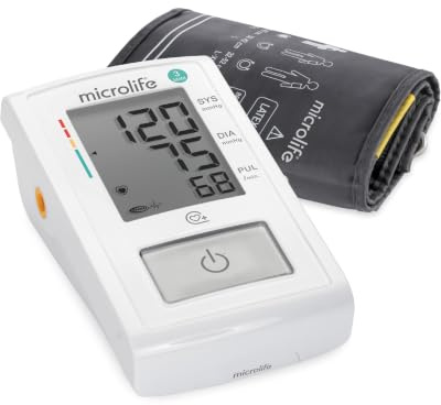 Microlife MAM Easy Misuratore di Pressione da Braccio 3 Misurazioni MAM IHB | 3 misurazioni automatiche MAM, battito irregolare IHB, Gentle+, display grande, bracciale universale 22-42 cm