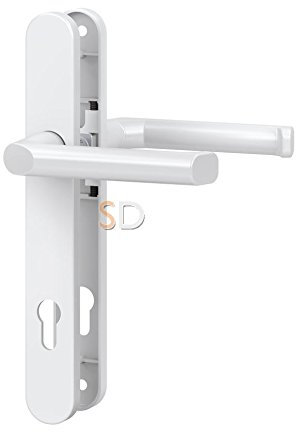 Basi 7830-0109 Schmalrahmen-Drücker-Garnitur, Weiß