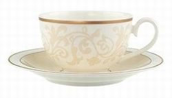 Villeroy & Boch Ivoire Tazza Colazione con Piatto, 2 Pezzi, Porcellana Bone China, Multicolore, 1x1x1 cm
