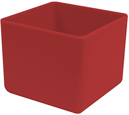 1a-TopStore Schubladenbox und Einsatzkasten, E 40/4, rot, 49x49x40 mm (LxBxH), 1 Packung = 25 Stück