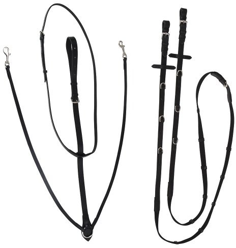Kerbl 323595 Thiedemannzügel, schwarz, Größe Pony, 1 Stück (1er Pack)