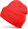 styleBREAKER Unisex Beanie Strickmütze Einfarbig, Feinstrick Mütze doppelt gestrickt, warme Winter Strickbeanie 04024029, Farbe:Rot