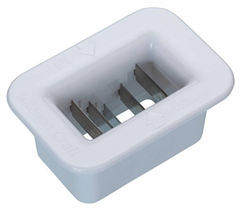 Kitchen Craft 1 x CWCUTBOXPUR96 Box Shape Bean Slicer, Extra Wide, Carded, Display of Twenty-Four