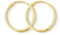 EDELIND Creolen Gold 585 Gelbgold 20 mm Feine Ohrringe Breite 1,5mm 14 Karat Echtgold für Damen Herren Basic Ohrschmuck Frauen Mädchen mit Schmuck Geschenk Box Made in Germany