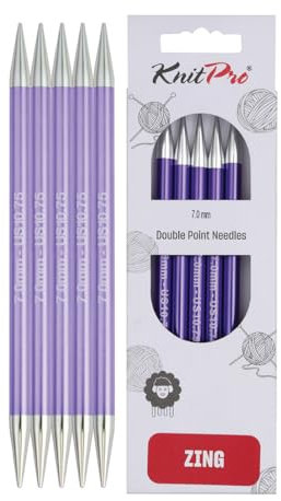 KnitPro Zing Nadelspiele 6 (15cm) | 7mm