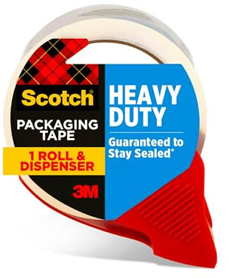 Packing Tape w/Disp, Hvy-Dty, 1.88x54.6Yds, Clear, Sold as 1 Each