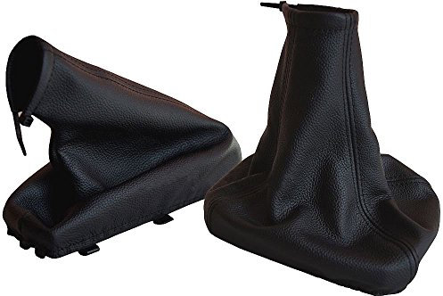 Tuning Hero 5901685860840 Set Schaltmanschette und Handbremsmanschette Schwarz