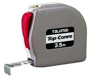Tajima Ergonomisches Bandmaß, 3 m/13 mm Original mit Clip, 1 Stück, TAJ-11596
