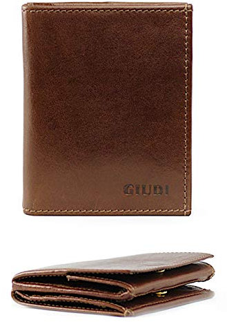 GIUDI ® Geldbörse Herren Mini-Börse Wiener Schachtel Echtleder Hochformat