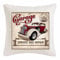 Reifen-Markt Kissenbezug 40x40cm Service UND Reparatur Werkstatt Oldtimer HOT Rod US CAR MUCLE CAR V8 Route 66 USA Amerika aus Mikrofaser in Weiß